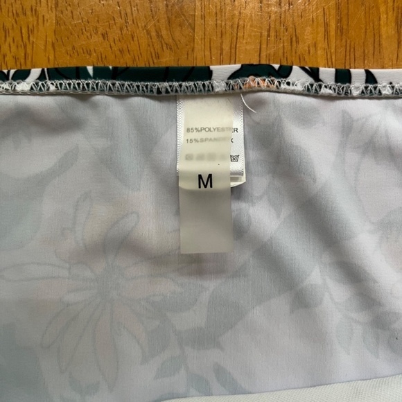 Floral Side Ruched High Waist Swim Bottom Bikini Tummy Control Summer , Size M - Picture 7 of 8